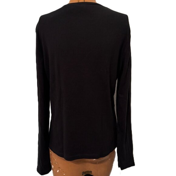 New York & Co Y2K Top NWT Women Large Black Party Glam Party Rhinestone Holiday - Picture 6 of 8